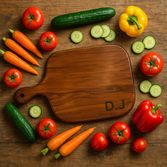 Personalized Rosewood Cutting Board, Custom Engraved Charcuterie Board