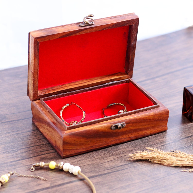 Horse Jewelry Box, Hand Carved Wooden Horse Decor Jewelry Organizer Box, Wooden Animal Carvings Decoration, Horse Lover Gifts