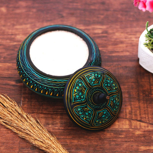 Vintage Powder Box with Lid, Cute Decorative Wide Mouth Powder Jar for Women Birthday Gift, Wedding Gift, Gift for Mom
