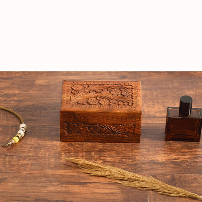 SECRET LOCK BOX - Hidden Compartment Secret Opening Puzzle Box Wood, Handmade Hidden Lock Jewelry Box, Vintage Jewelry Organizer