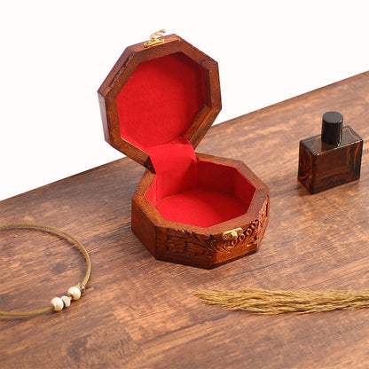 Wooden Engraved Jewelry Box, Midcentury Jewelry Organizer Box, Trinket Box, Keepsake Box, Vintage Jewellery Storage Box