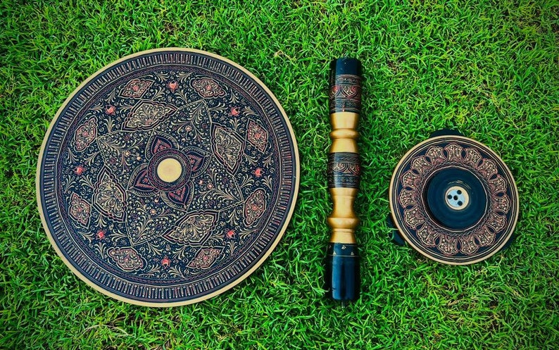 Coffee Table - Round Live Edge Wood Coffee Table Farmhouse Decor, Modern Living Room Side Tables with Folding Legs End Table