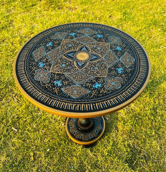 Coffee Table - Round Live Edge Wood Coffee Table Farmhouse Decor, Modern Living Room Side Tables with Folding Legs End Table