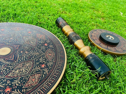 Coffee Table - Round Live Edge Wood Coffee Table Farmhouse Decor, Modern Living Room Side Tables with Folding Legs End Table