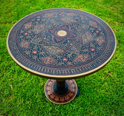 Coffee Table - Round Live Edge Wood Coffee Table Farmhouse Decor, Modern Living Room Side Tables with Folding Legs End Table