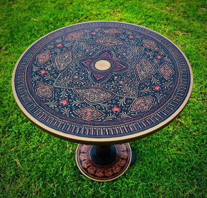 Coffee Table - Round Live Edge Wood Coffee Table Farmhouse Decor, Modern Living Room Side Tables with Folding Legs End Table