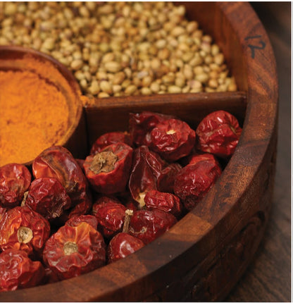 Engraved Rosewood Masala Box: Kitchen Spice & Dry Fruit Organizer