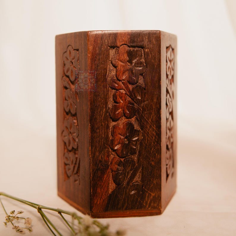 Pen Holder for Desk, Handmade Wooden Pencil Organizer, Stationary Organizer, Rustic Office Decor, Thoughtful Gift for Teacher or Writer