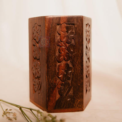 Pen Holder for Desk, Handmade Wooden Pencil Organizer, Stationary Organizer, Rustic Office Decor, Thoughtful Gift for Teacher or Writer