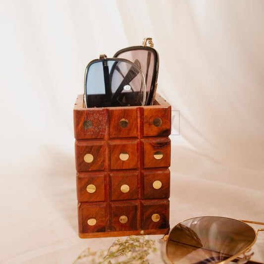 handmade display stand for sunglasses wood eyeglasses holder for Bedside and desk Organizer spectacle eyewear holder perfect gift