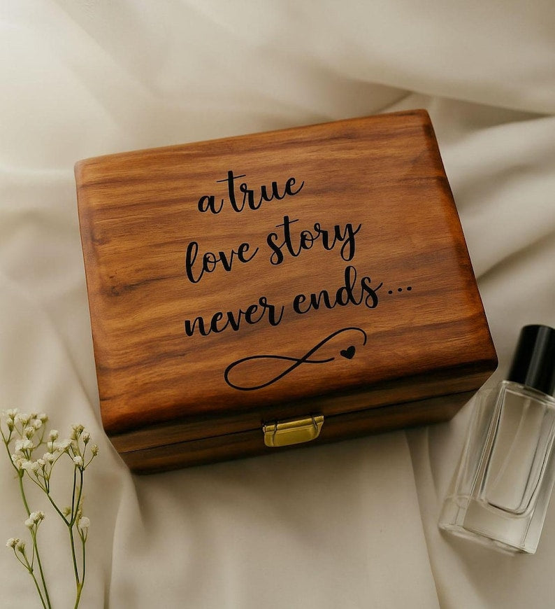 Engraved Wooden Watch Box – Personalized Keepsake, Jewelry Organizer