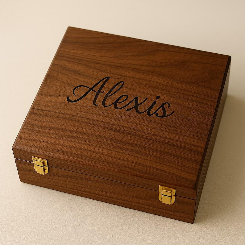 Watch Box for Men Personalized 15 Slot Wooden Watch Organizer Engraved Gift for Husband Dad Son Christmas Anniversary Graduation Present