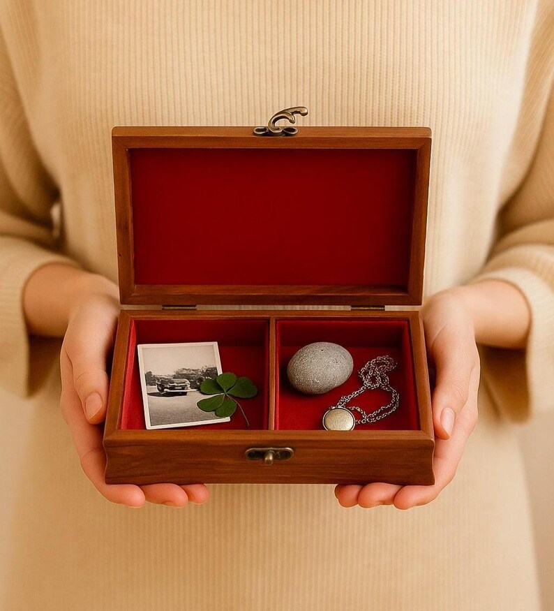 Personalized Rosewood Jewelry Box: Hand-Carved Horse Design, Velvet Lined