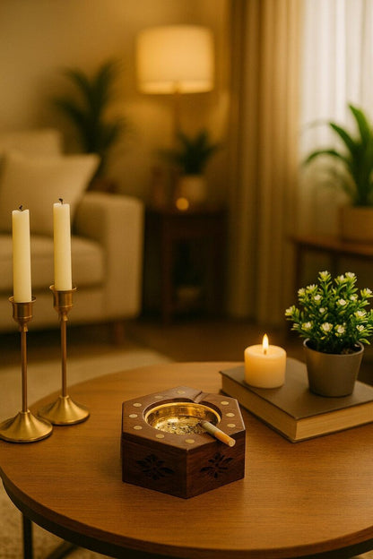 Handmade Wooden Cigar Ashtray, Smoking Accessory for Cigar Lovers, Father’s Day Gift, Groomsmen Gift, Graduation Gift