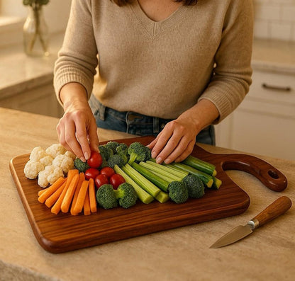 Personalized Rosewood Cutting Board, Custom Engraved Charcuterie Board