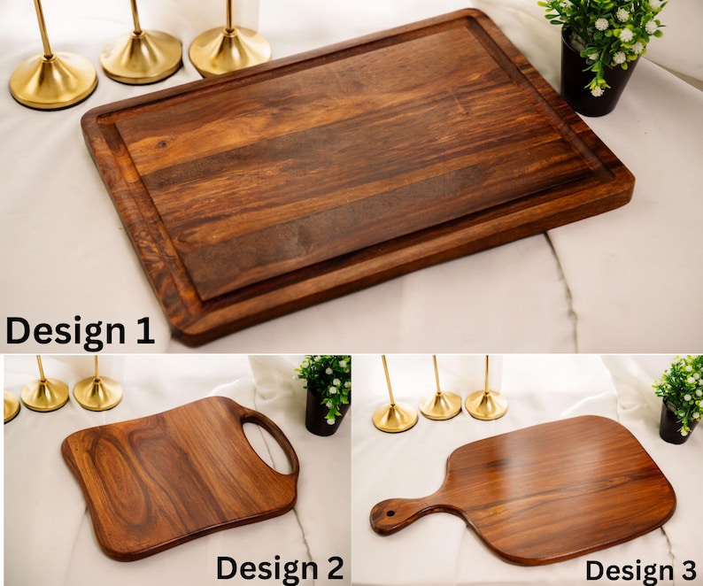 Personalized Rosewood Cutting Board, Custom Engraved Charcuterie Board