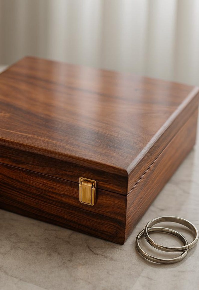 15 Slot Wooden Watch Case – Custom Engraved Jewellery Organizer Box, Gift for Husband, Father & Watch Collector