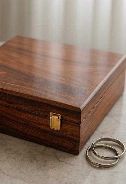 15 Slot Wooden Watch Case – Custom Engraved Jewellery Organizer Box, Gift for Husband, Father & Watch Collector