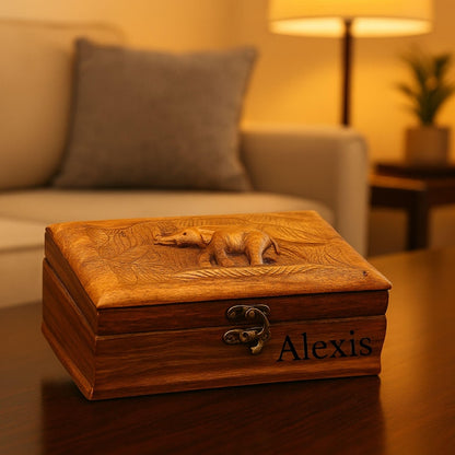 Personalized Wooden Jewelry Box with Lock – Custom Storage Chest for Rings, Earrings & Bridesmaid Gifts