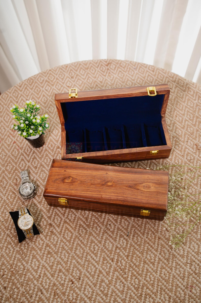Personalized Wood Watch Box, Engraved Travel Jewelry Case, Gift for Him