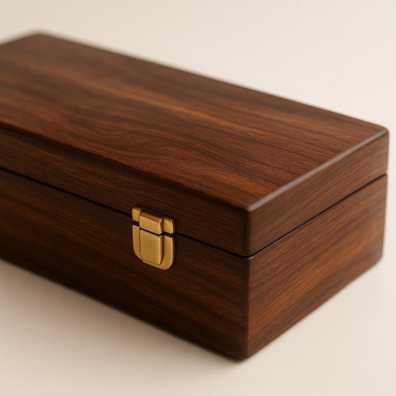 Personalized Wood Watch Box, Engraved Travel Jewelry Case, Gift for Him
