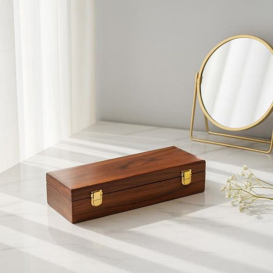 Personalized Wood Watch Box, Engraved Travel Jewelry Case, Gift for Him
