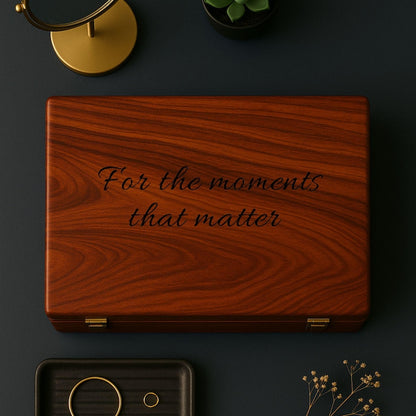 Custom Engraved Wooden Watch Case – 10 Slot Vintage Jewelry Organizer, Gift for Men, Husband, Dad & Groomsmen