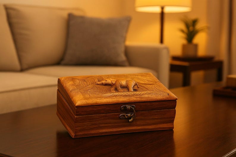 Personalized Wooden Jewelry Box with Lock – Custom Storage Chest for Rings, Earrings & Bridesmaid Gifts