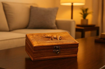 Personalized Wooden Jewelry Box with Lock – Custom Storage Chest for Rings, Earrings & Bridesmaid Gifts