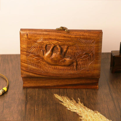 Personalized Wooden Jewelry Box with Lock – Custom Storage Chest for Rings, Earrings & Bridesmaid Gifts