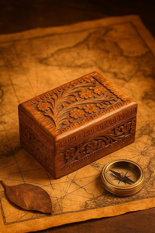 Handmade Secret Lock Box: Wooden Puzzle Box For Adults, Treasure Chest with Hidden Compartment for Money, Graduation Gift for Son