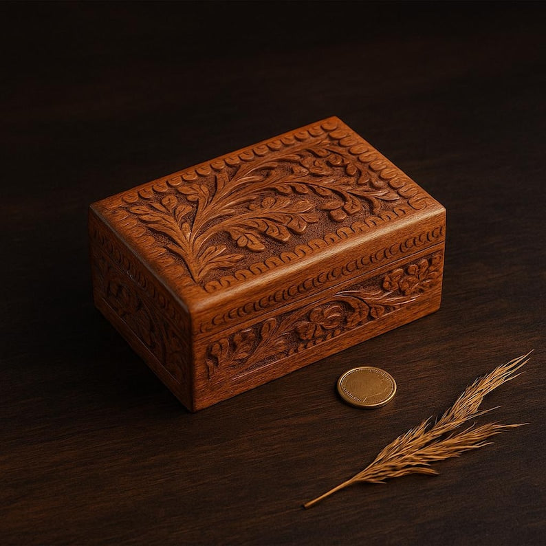Handmade Secret Lock Box: Wooden Puzzle Box For Adults, Treasure Chest with Hidden Compartment for Money, Graduation Gift for Son